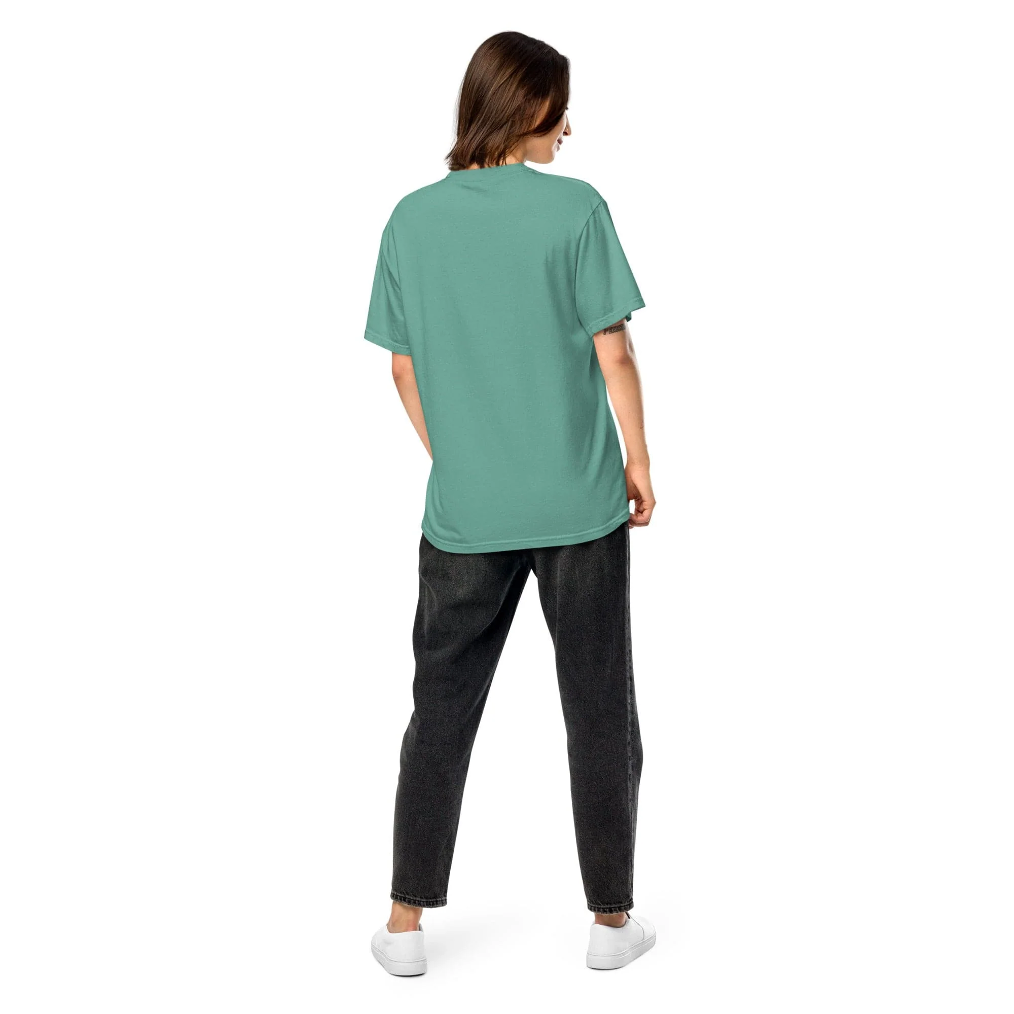 Apple Print Unisex T-Shirt in Seafoam - Image 2