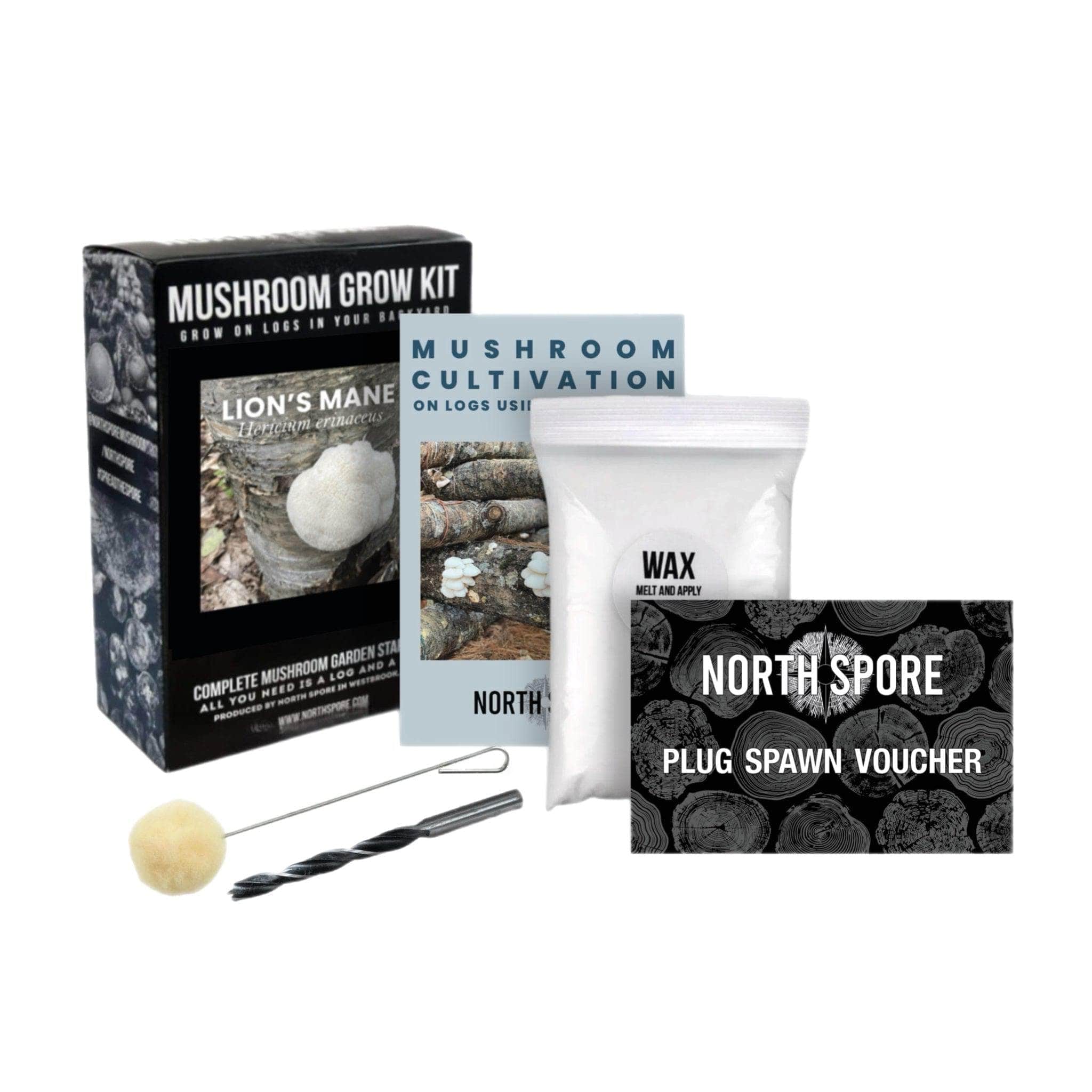 Organic Lion's Mane Mushroom Outdoor Log Growing Kit - Image 6