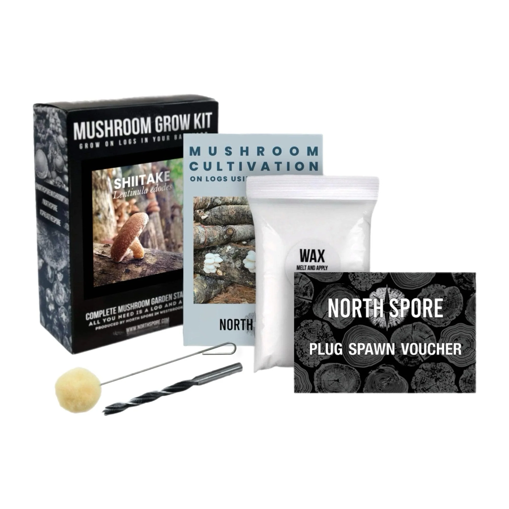 Organic Shiitake Mushroom Outdoor Log Kit - Image 6