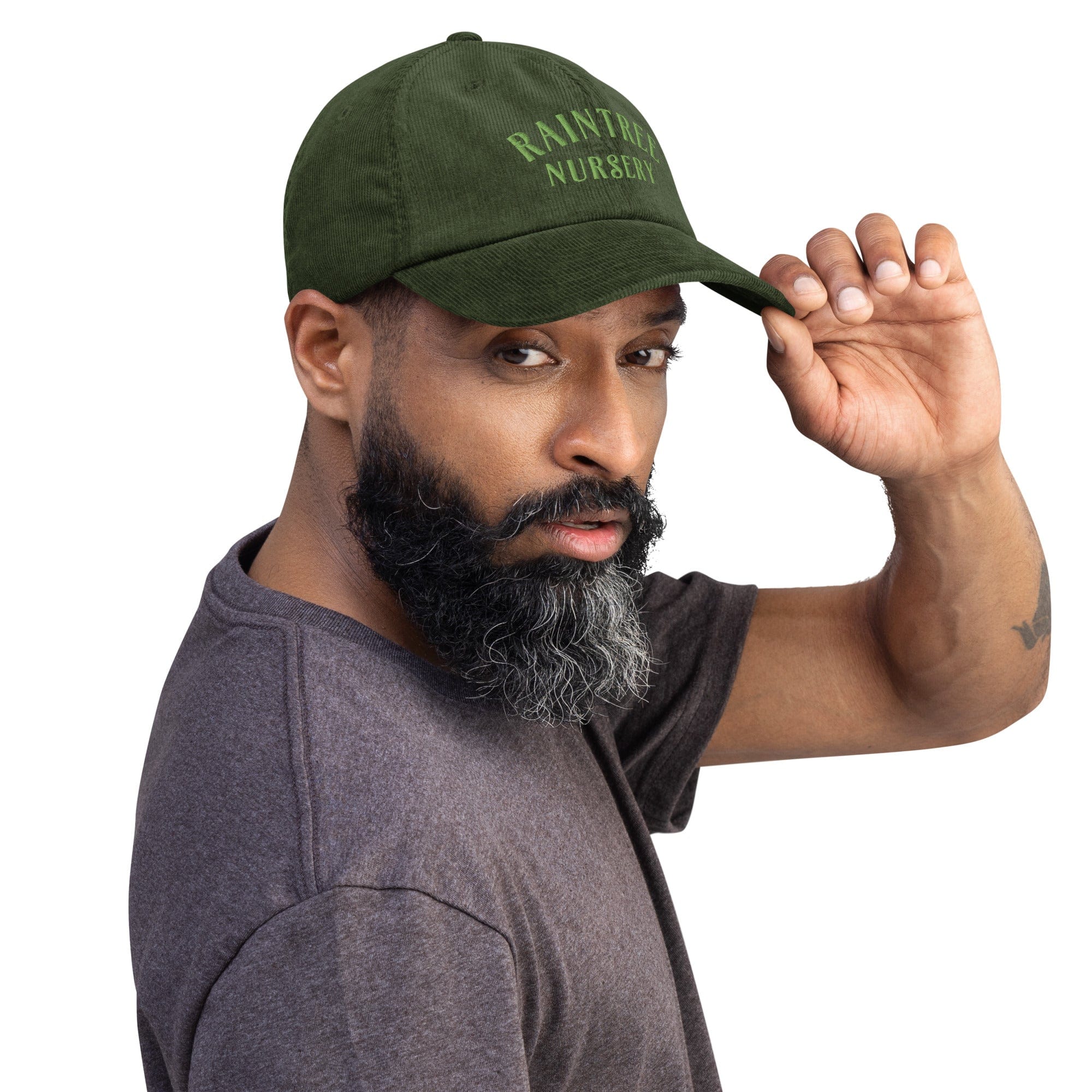 Winter Edition Corduroy Hat in Forest Green - Image 3